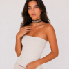 Choker de encaje bordado color azul, modelo Vega – Traselvelo